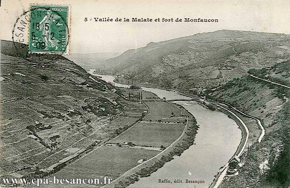 5 - Vallée de la Malate et fort de Monfaucon